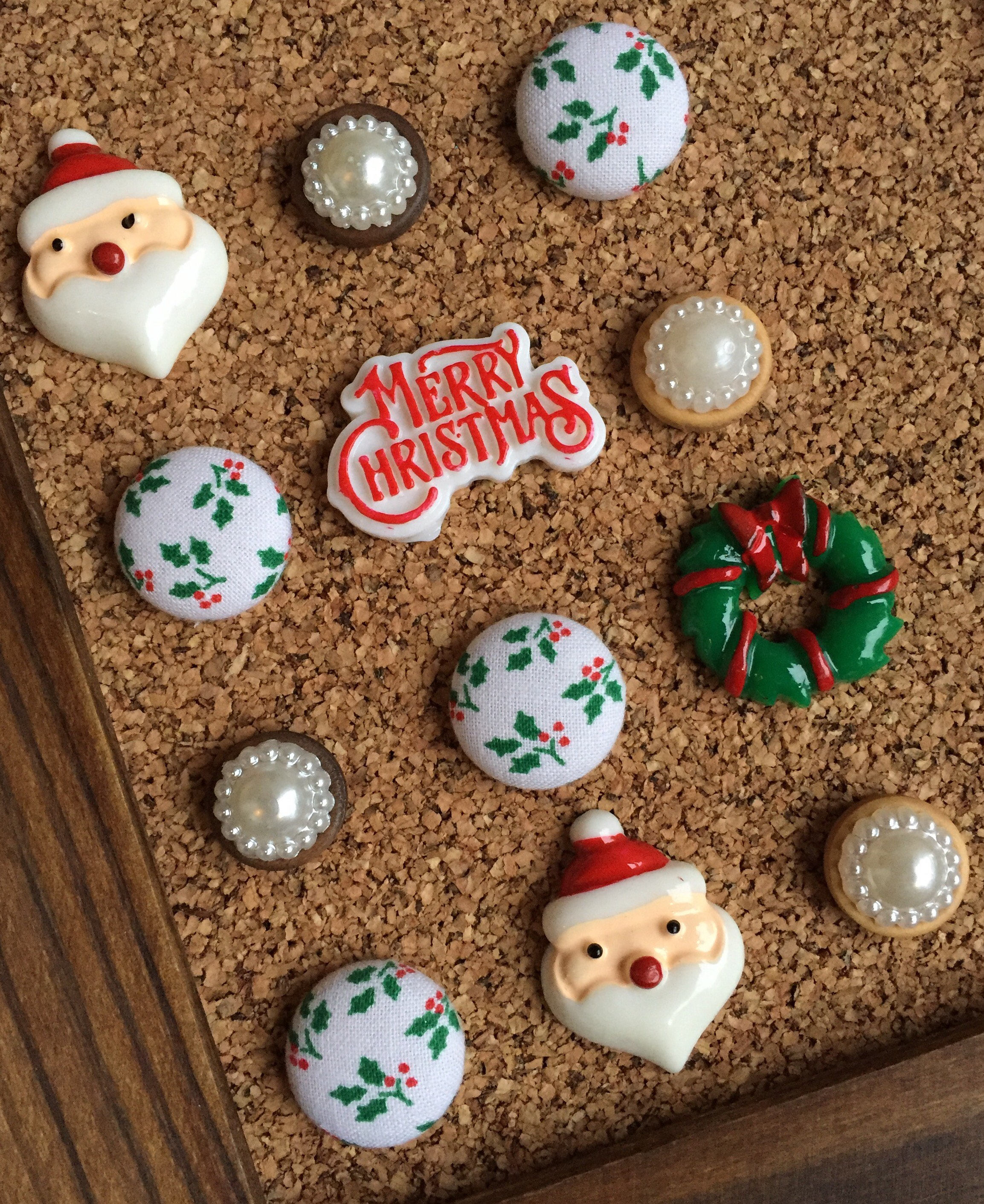 Christmas Push PinsXmas DecorHoliday Decor GiftsRetro Etsy