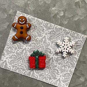 Holiday Magnets Calendar,Christmas Office Decor,Gift for Mum,Christmas Magnets for Fridge,Snowflake Magnet,Gingerbread Men,Gift for Under 20 image 8