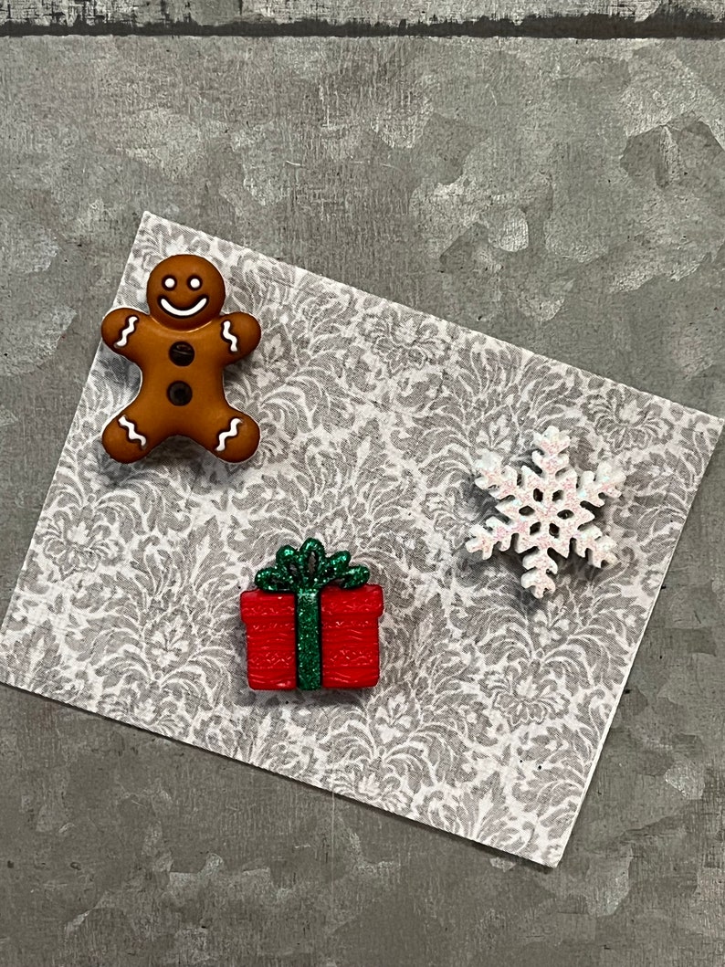 Holiday Magnets Calendar,Christmas Office Decor,Gift for Mum,Christmas Magnets for Fridge,Snowflake Magnet,Gingerbread Men,Gift for Under 20 image 8