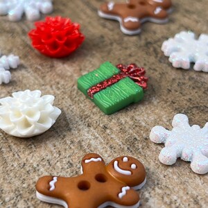 Holiday Magnets Calendar,Christmas Office Decor,Gift for Mum,Christmas Magnets for Fridge,Snowflake Magnet,Gingerbread Men,Gift for Under 20 image 6