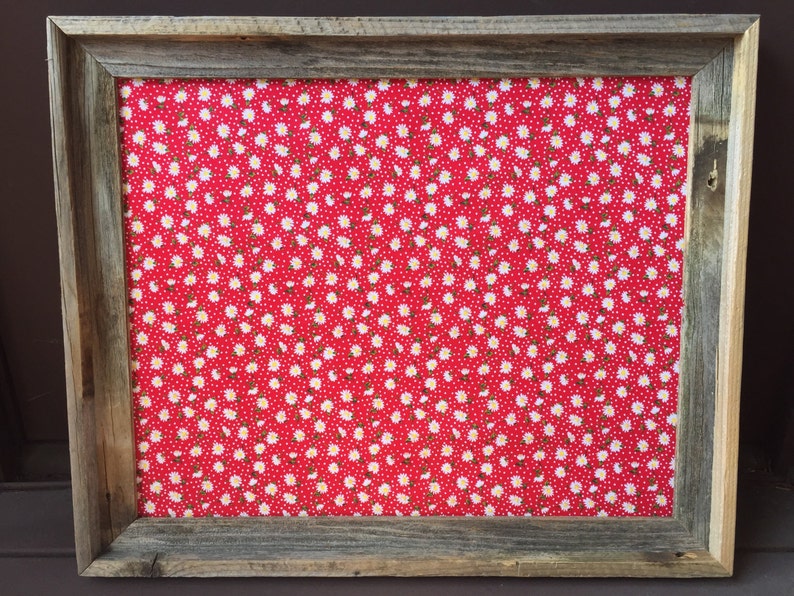 Decorative Bulletin Boardfabric Cork Boardorganizerframed Etsy