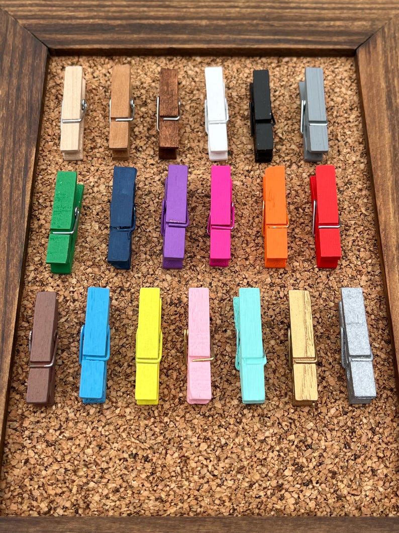 Clothespin Thumb Tacks,Pushpins,Thumbtacks,Push Pins,Teen Girl Gifts,Gifts for Coworkers,Gifts under 10,Office Decor,College Dorm Decor Girl image 9