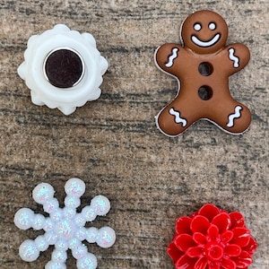 Holiday Magnets Calendar,Christmas Office Decor,Gift for Mum,Christmas Magnets for Fridge,Snowflake Magnet,Gingerbread Men,Gift for Under 20 image 7