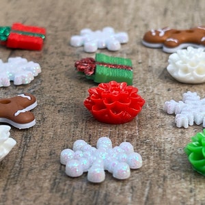 Holiday Magnets Calendar,Christmas Office Decor,Gift for Mum,Christmas Magnets for Fridge,Snowflake Magnet,Gingerbread Men,Gift for Under 20 image 5