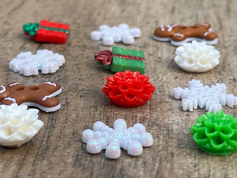 Holiday Magnets Calendar,Christmas Office Decor,Gift for Mum,Christmas Magnets for Fridge,Snowflake Magnet,Gingerbread Men,Gift for Under 20 image 5