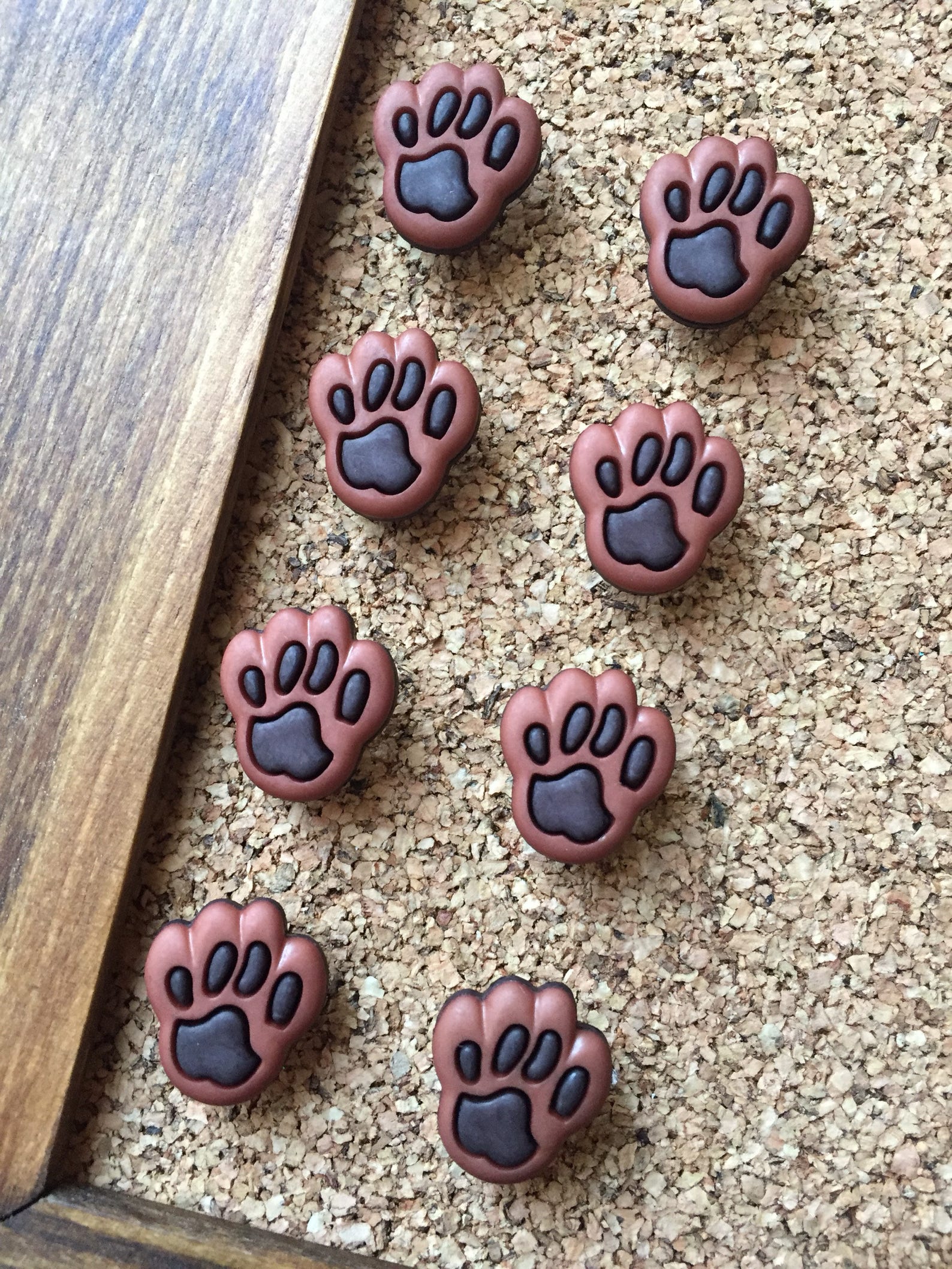 Dog Paw Push Pinsthumbtacksdog Paw Giftspushpinsdog Paw Etsy