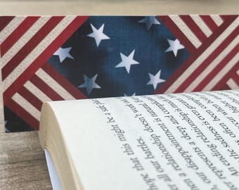 Patriotic Bookmark,Stars and Stripes,Bookmark for Men,Veterans Day Gifts,Forth of July,American Flag Bookmark,American Gift,Independence Day