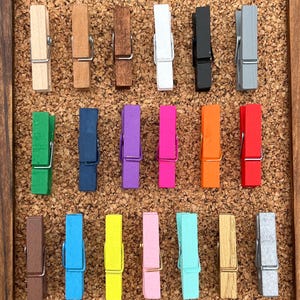 Clothespin Thumb Tacks,Pushpins,Thumbtacks,Push Pins,Teen Girl Gifts,Gifts for Coworkers,Gifts under 10,Office Decor,College Dorm Decor Girl image 2