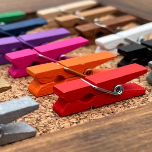 Clothespin Thumb Tacks,Pushpins,Thumbtacks,Push Pins,Teen Girl Gifts,Gifts for Coworkers,Gifts under 10,Office Decor,College Dorm Decor Girl image 10