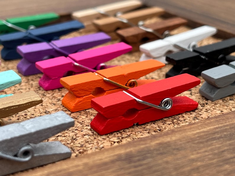 Clothespin Thumb Tacks,Pushpins,Thumbtacks,Push Pins,Teen Girl Gifts,Gifts for Coworkers,Gifts under 10,Office Decor,College Dorm Decor Girl image 10