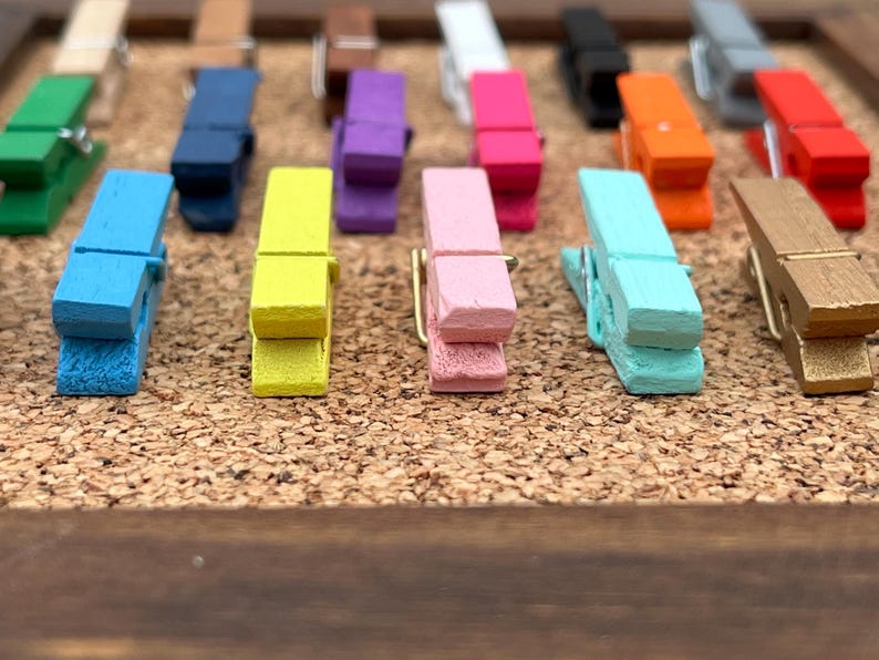 Clothespin Thumb Tacks,Pushpins,Thumbtacks,Push Pins,Teen Girl Gifts,Gifts for Coworkers,Gifts under 10,Office Decor,College Dorm Decor Girl image 6