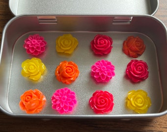 Flower Magnets for the Classroom,Easter Gifts for Girls,Magnet for Favors,Vibrant Decor,Magnet for Crafts,Cute Office Supply,Gift for Niece