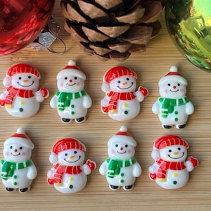 Snowman Magnets for Fridge,Snowmen Decorations,Winter Gifts for Her,Snow Man Decor,Snowman Gifts,Seasonal Magnets,Stocking Stuffers