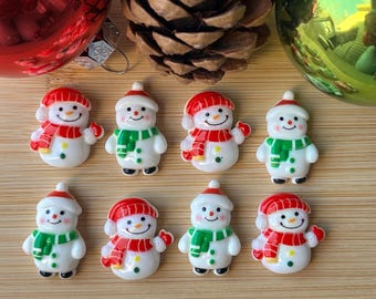 Snowman Magnets for Fridge,Snowmen Decorations,Winter Gifts for Her,Snow Man Decor,Snowman Gifts,Seasonal Magnets,Stocking Stuffers