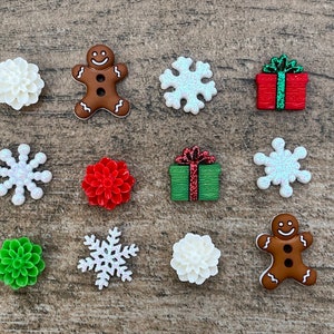 Holiday Magnets Calendar,Christmas Office Decor,Gift for Mum,Christmas Magnets for Fridge,Snowflake Magnet,Gingerbread Men,Gift for Under 20 image 1