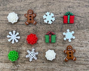 Holiday Magnets Calendar,Christmas Office Decor,Gift for Mum,Christmas Magnets for Fridge,Snowflake Magnet,Gingerbread Men,Gift for Under 20
