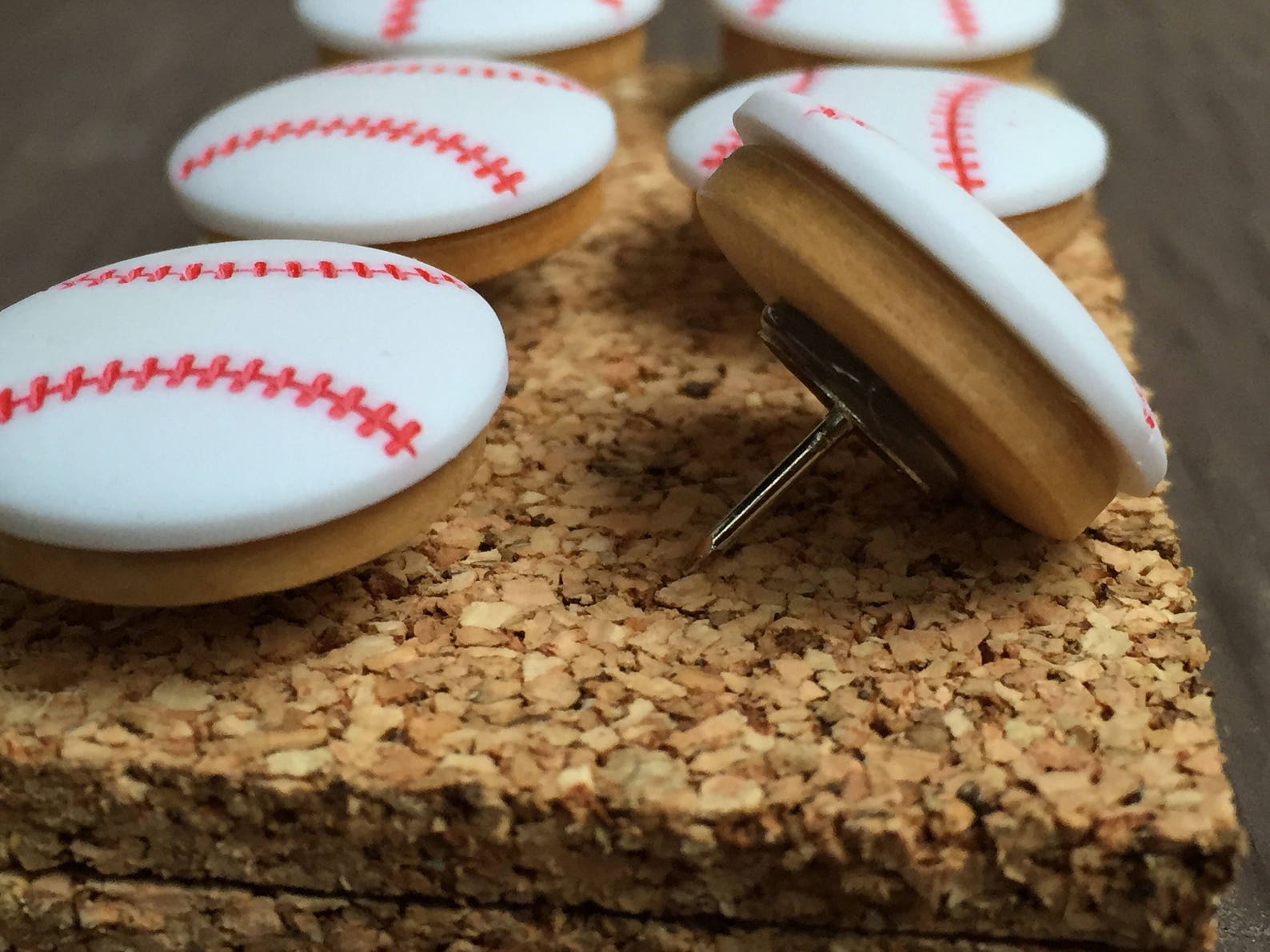 Baseball Push Pins Thumb Tacks Sports Decor Pushpins | Etsy