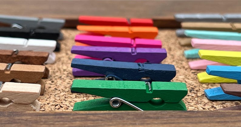 Clothespin Thumb Tacks,Pushpins,Thumbtacks,Push Pins,Teen Girl Gifts,Gifts for Coworkers,Gifts under 10,Office Decor,College Dorm Decor Girl image 3