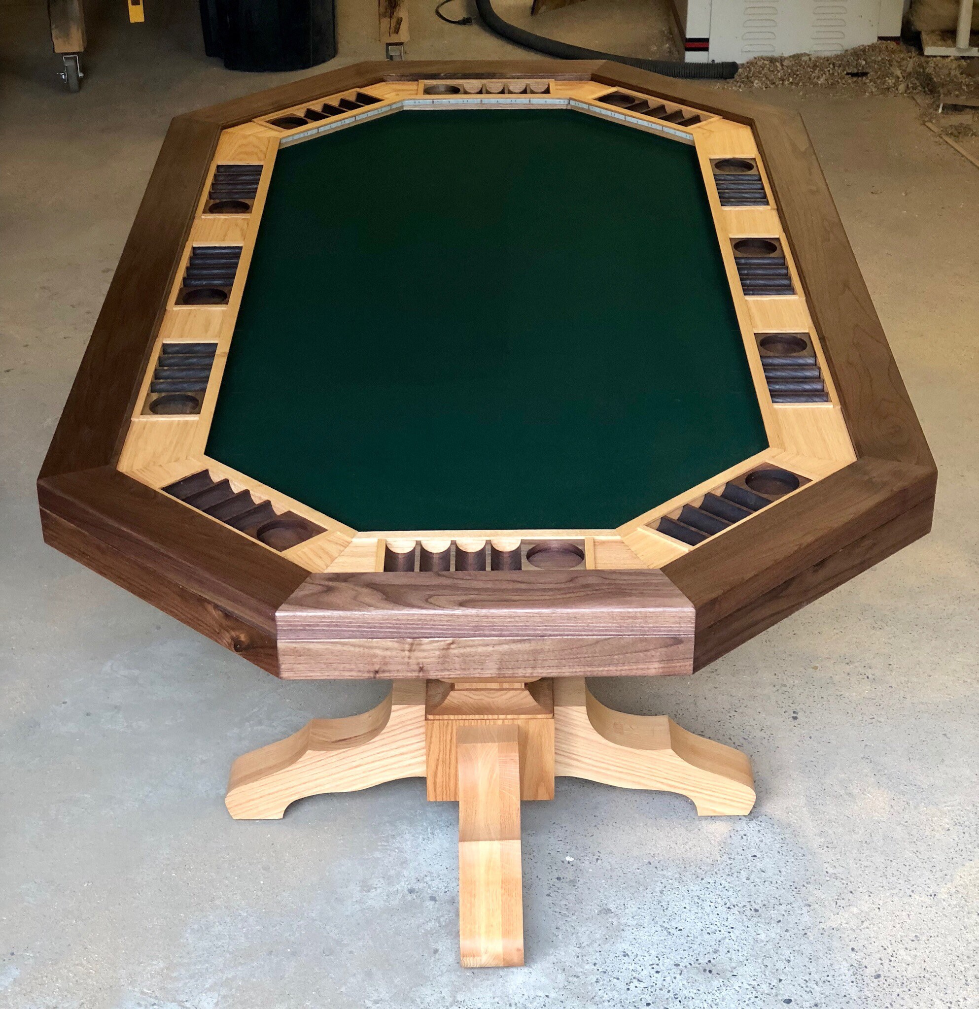 Hardwood Poker Table // Professional Gaming Table // Man Cave Etsy