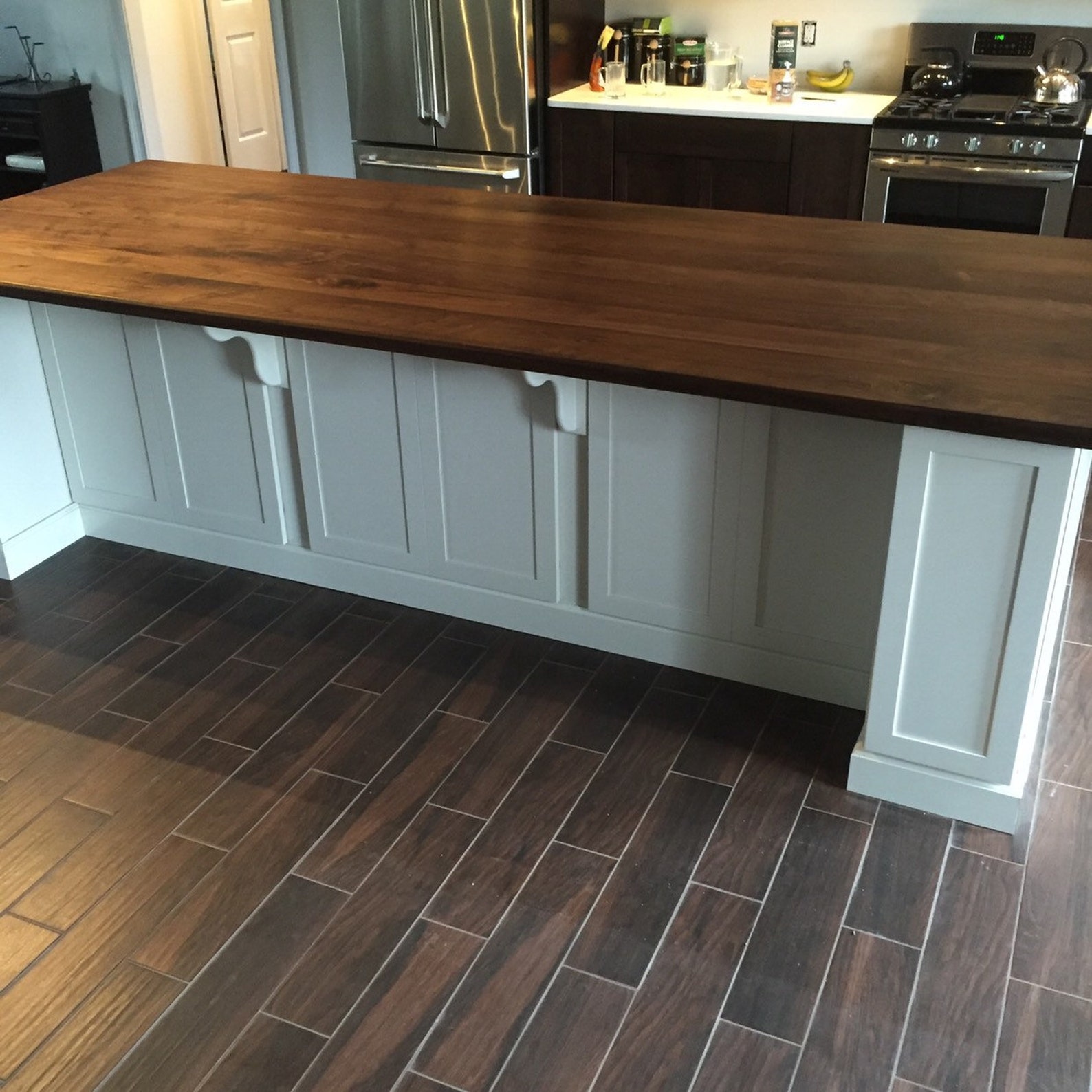 Black Walnut Kitchen Island Top // Counter Top // Wood Counter Etsy