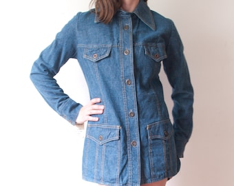 1970s Button Up Denim Jacket