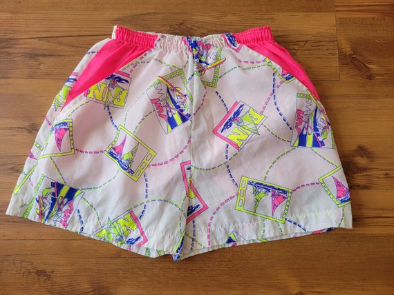 1990s Surf Print Swim Shorts - image 7