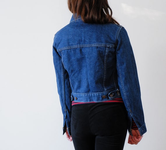 1970s Levi's Black Tab Jean Jacket / 1980s Croppe… - image 6