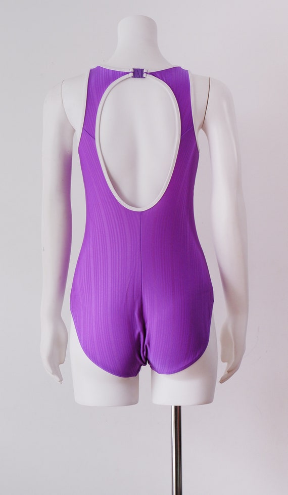 Vintage 80s Purple One Piece Ski Suit Retro Snowsuit Gem