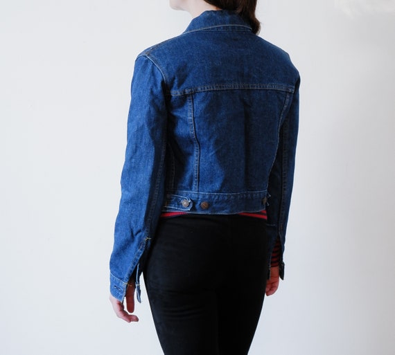 1970s Levi's Black Tab Jean Jacket / 1980s Croppe… - image 4