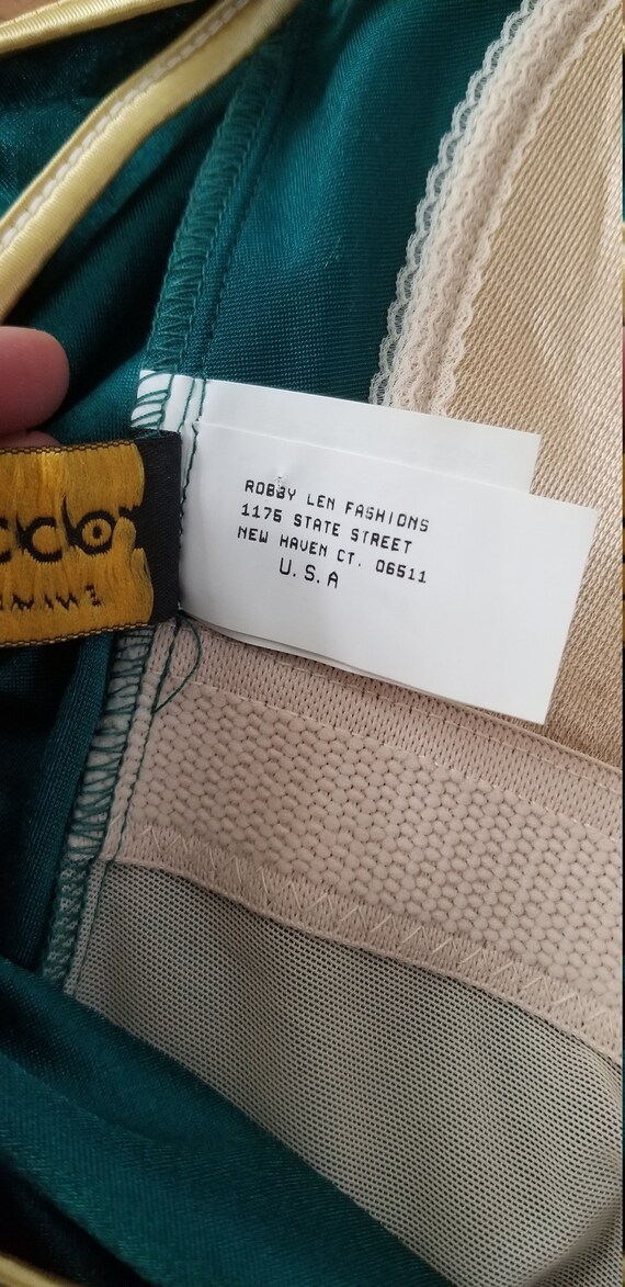 1990s Green and Gold Bathing Suit Gem