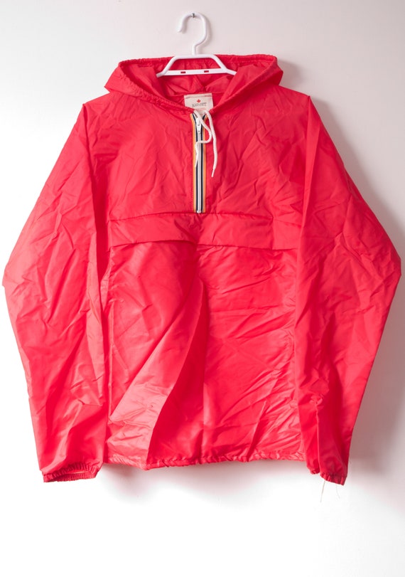 1980's Red Windbreaker Jacket / Vintage Kayjet Sum