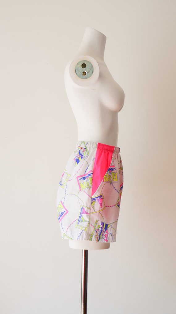 1990s Surf Print Swim Shorts - image 5