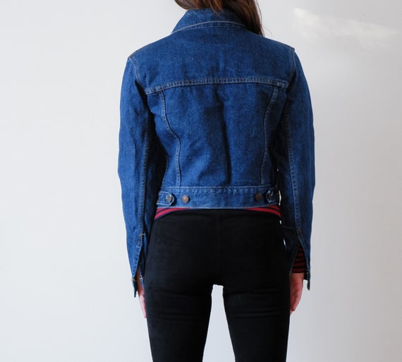 1970s Levi's Black Tab Jean Jacket / 1980s Croppe… - image 5