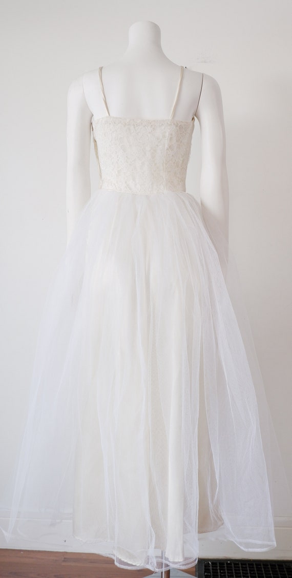 White Prom Dress Vintage Evening Gown Formal Party Dress main image 1