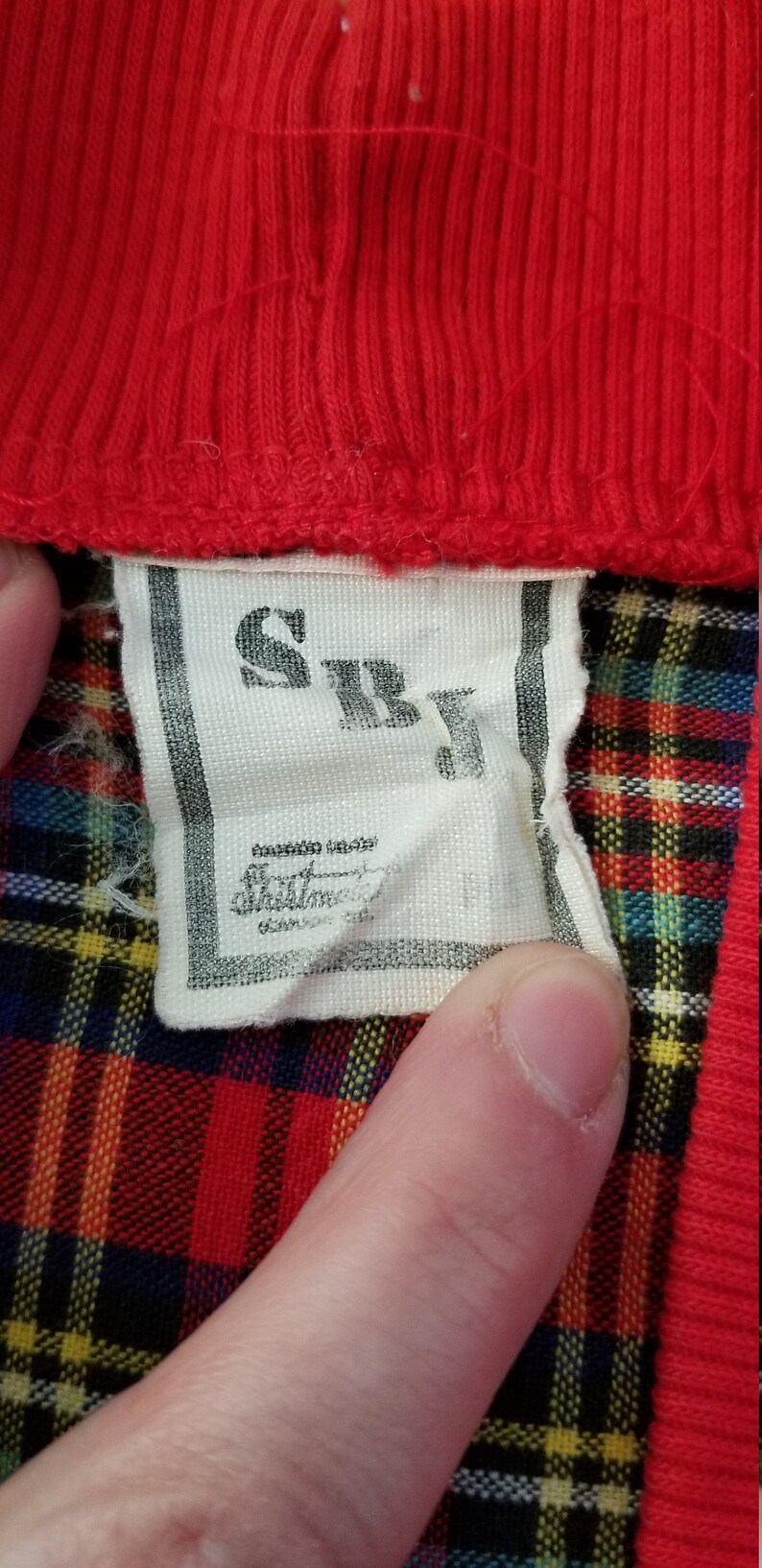 1980/'s Plaid Jacket Vintage Batwing Coat