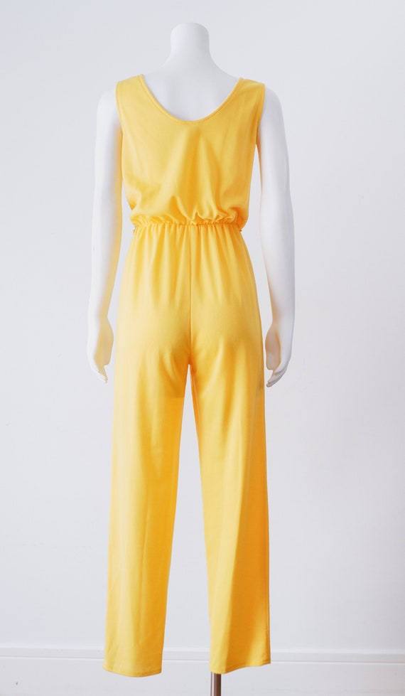 1980s Yellow Jumpsuit - image 4
