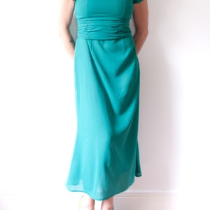 1960s Green Short Sleeve Gown image 2