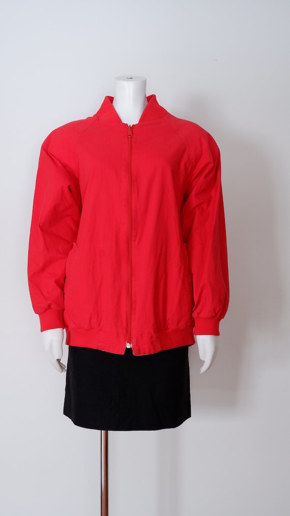 Red Reversible Wind Breaker Jacket - image 1