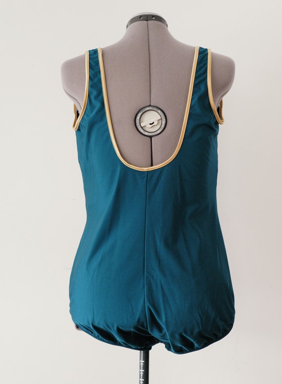 1990s Green and Gold Bathing Suit Gem