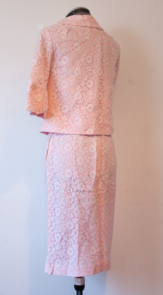 1970s Pink Pencil Skirt and Jacket  - image 7