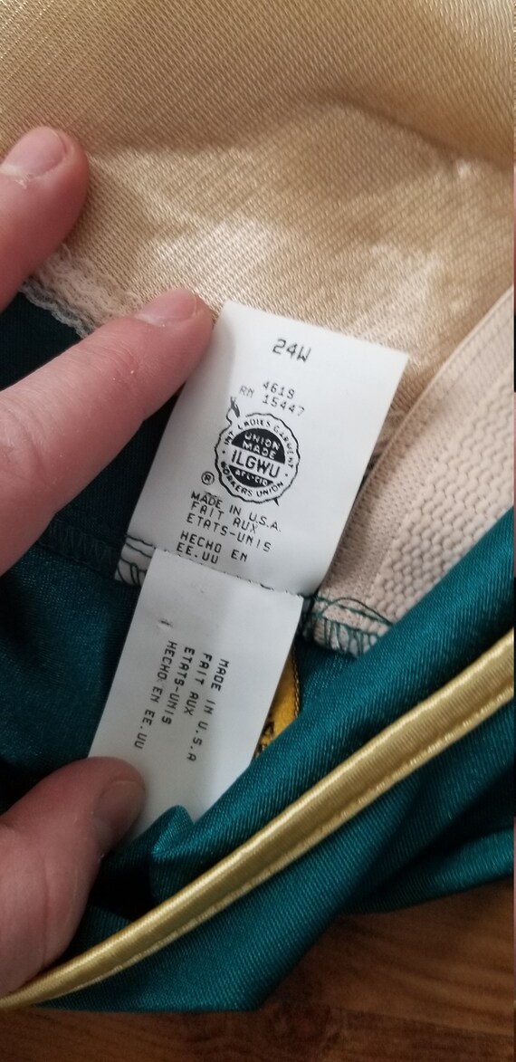 1990s Green and Gold Bathing Suit Gem