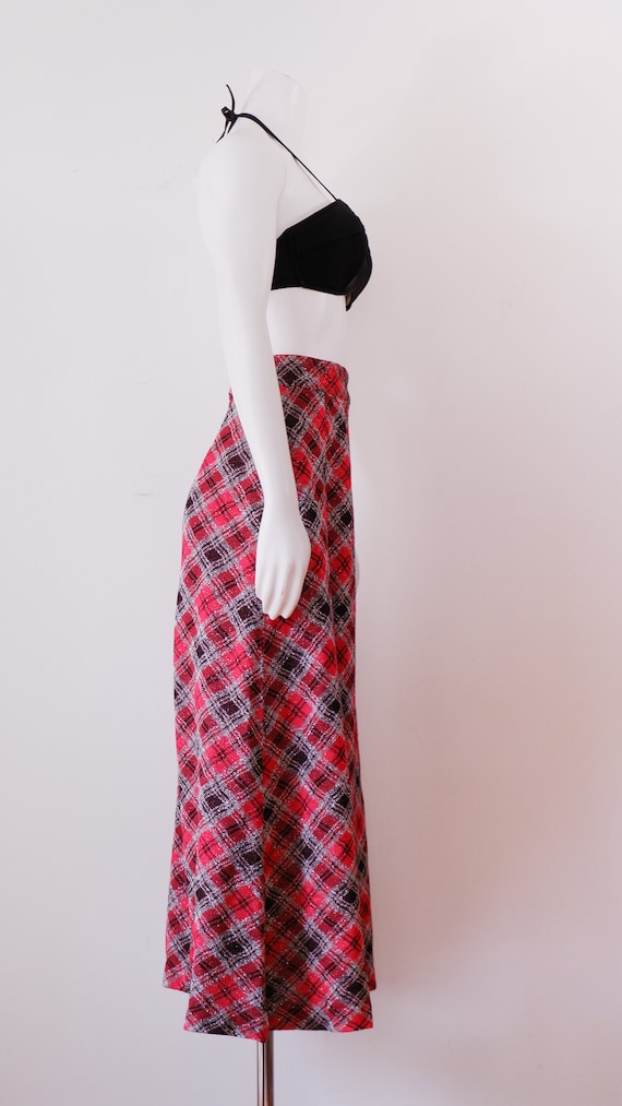 1970s Plaid Metallic Midi  - image 5