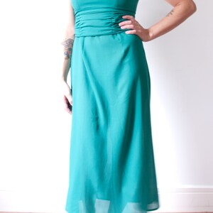 1960s Green Short Sleeve Gown image 3