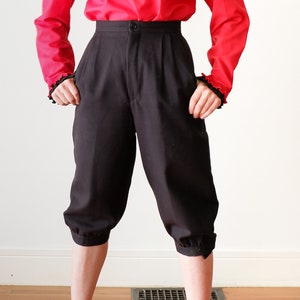 Vintage 1980s Red Long Sleeve Shirt  - Small Long Sleeve Ruffle Collar Blouse