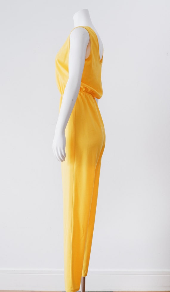 1980s Yellow Jumpsuit - image 3