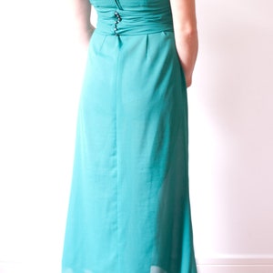 1960s Green Short Sleeve Gown image 6