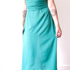 1960s Green Short Sleeve Gown image 7