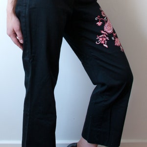 Vintage Black Crop Pants image 9