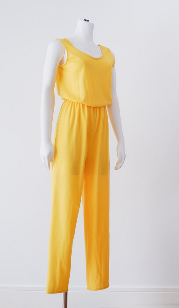 1980s Yellow Jumpsuit - image 6