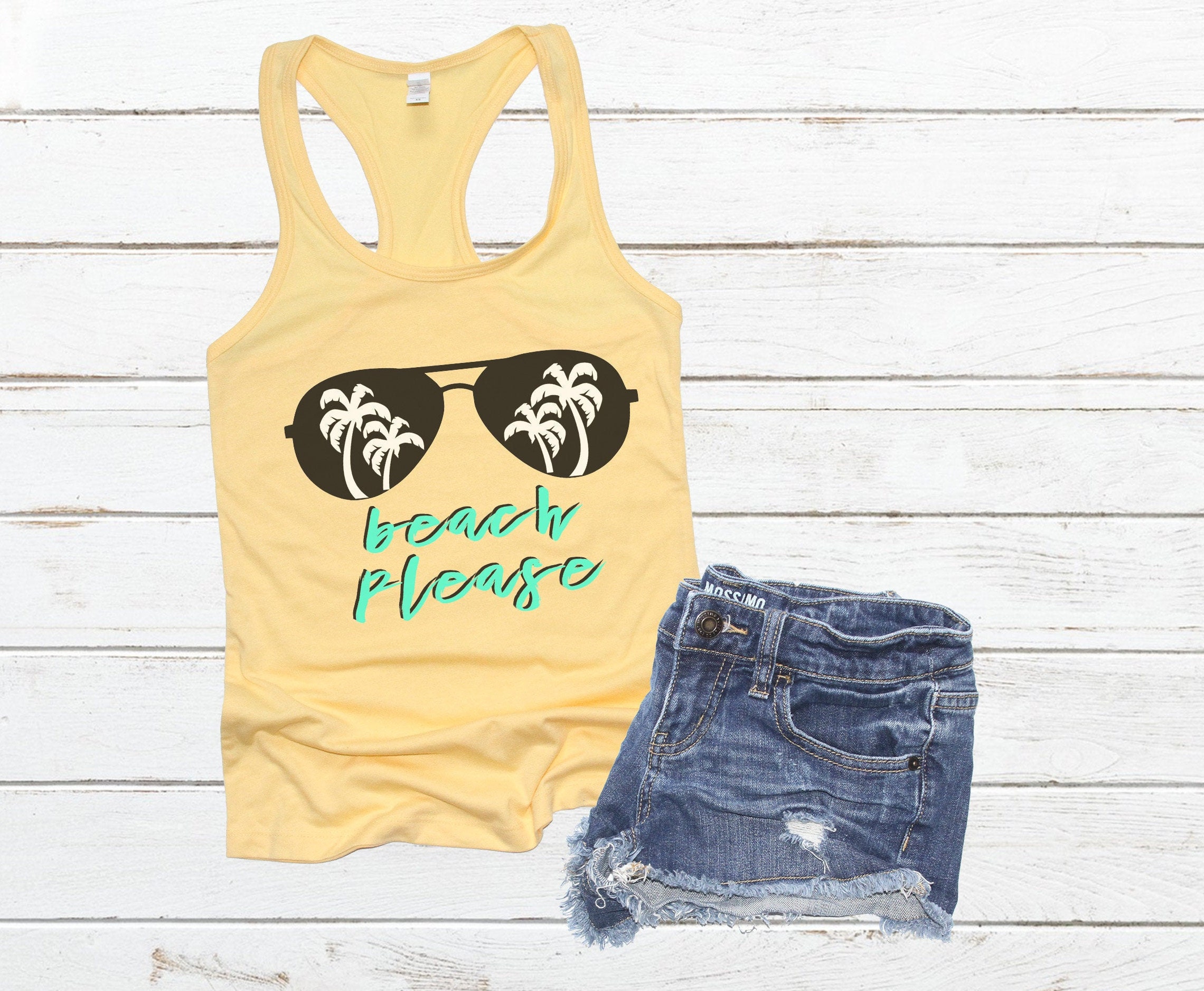 Beach Bundle SVG PNG Summer Sunglasses Palm Trees | Etsy
